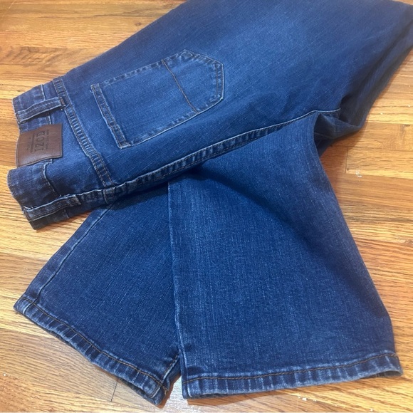 IZOD Comfort Stretch Straight Fit Men's Blue Jeans 36x32 Elastic Waist - Picture 6 of 6